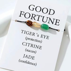 BOGO FREE Good Fortune Natural Healing Stone Bracelet 🍀💚